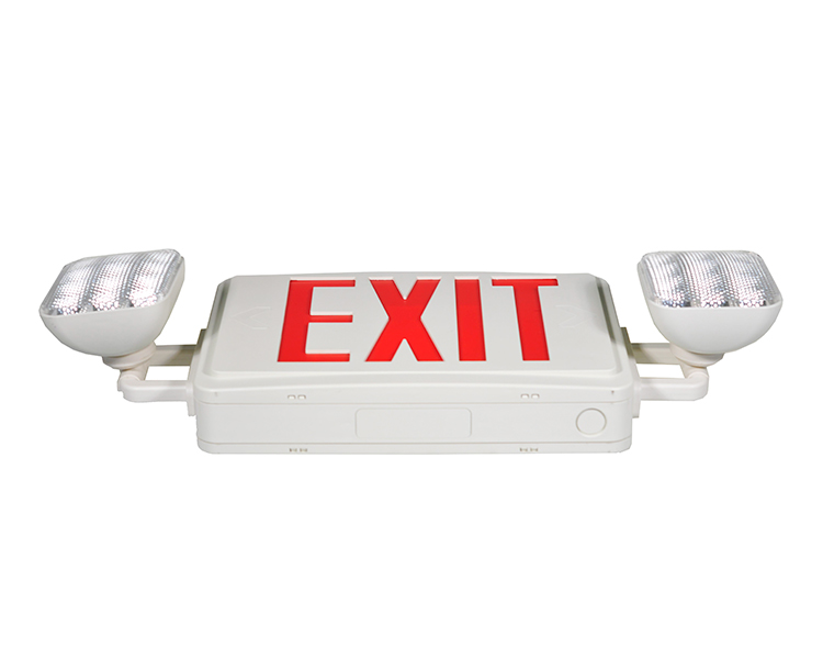 빨간색 문자를 가진 jlec2rw-exit 비상 조명 콤보