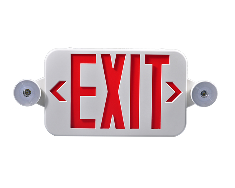 JLECE2RW-NEW COMPACT Red Emergency Exit Combo