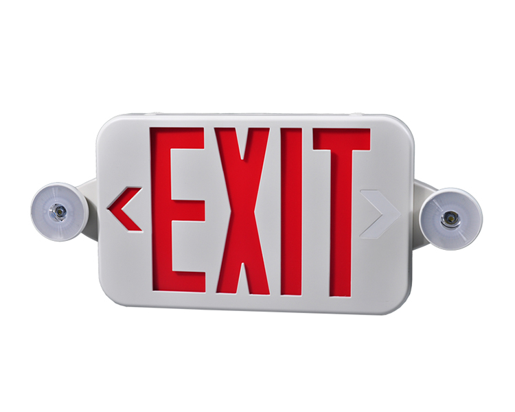 JLECE2RW-NEW COMPACT Red Emergency Exit Combo