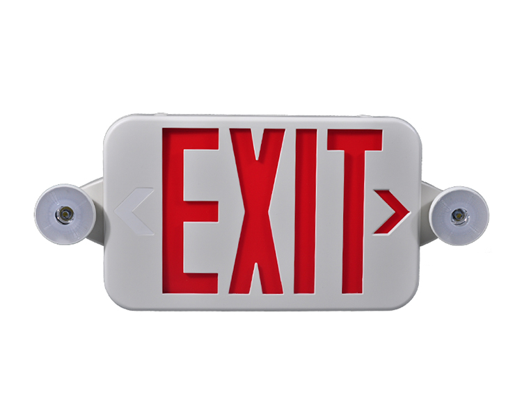 JLECE2RW-NEW COMPACT Red Emergency Exit Combo