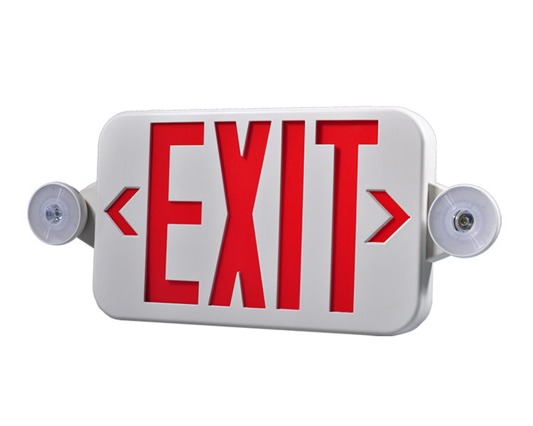 JLECE2RW-NEW COMPACT Red Emergency Exit Combo