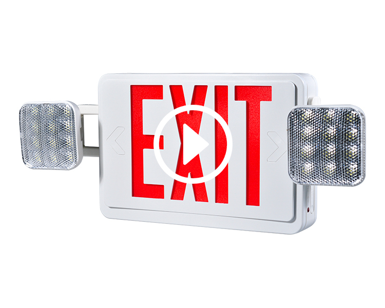 LED 헤드가있는 JLEC2BCW-BI-COLOR LED 콤보 비상 종료 사인