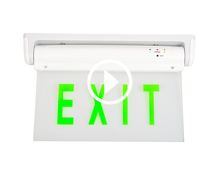 LE2912-5 또는 10 녹색 LED 비상 출구 부호